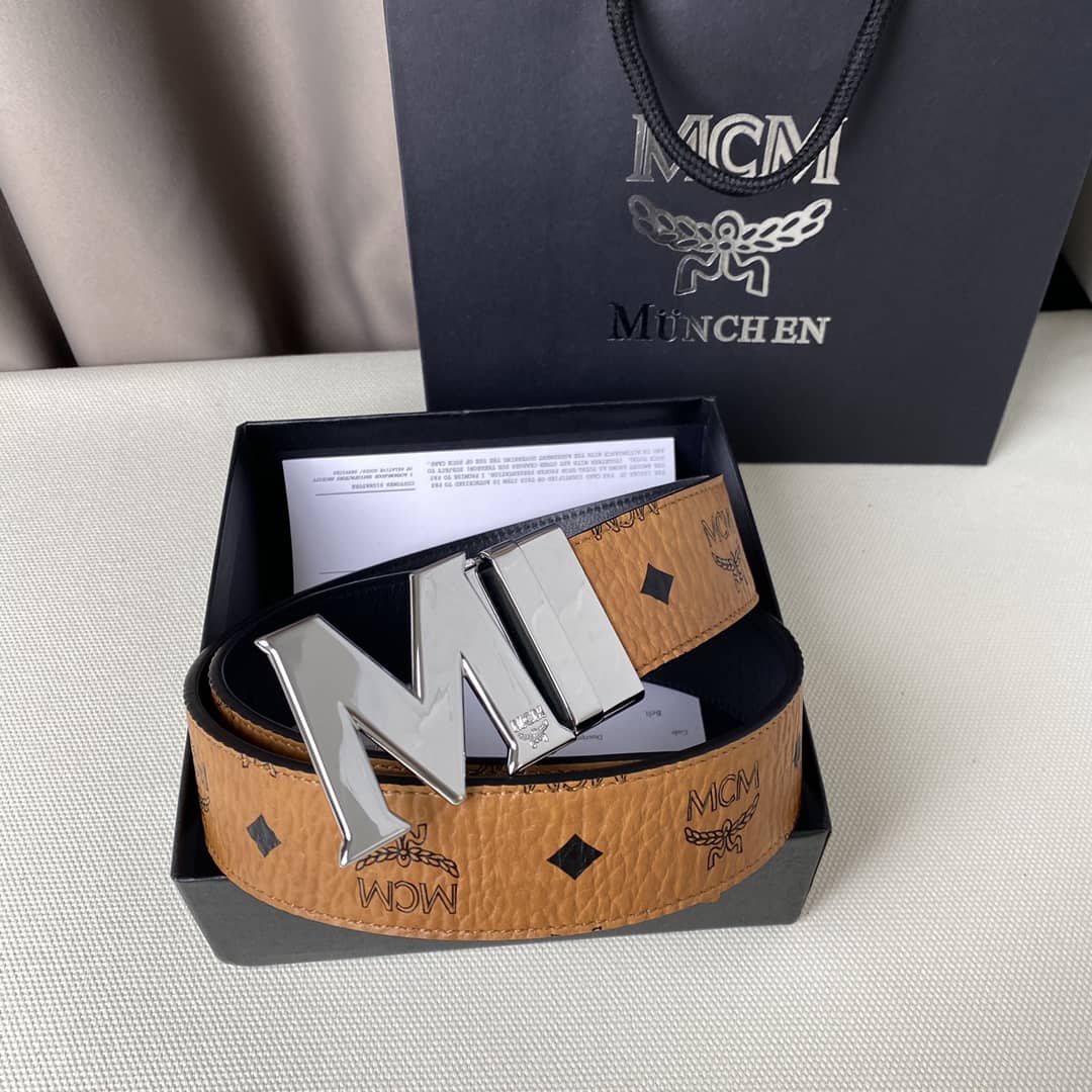 Replica Unisex MCM Buckle Belt 40mm
