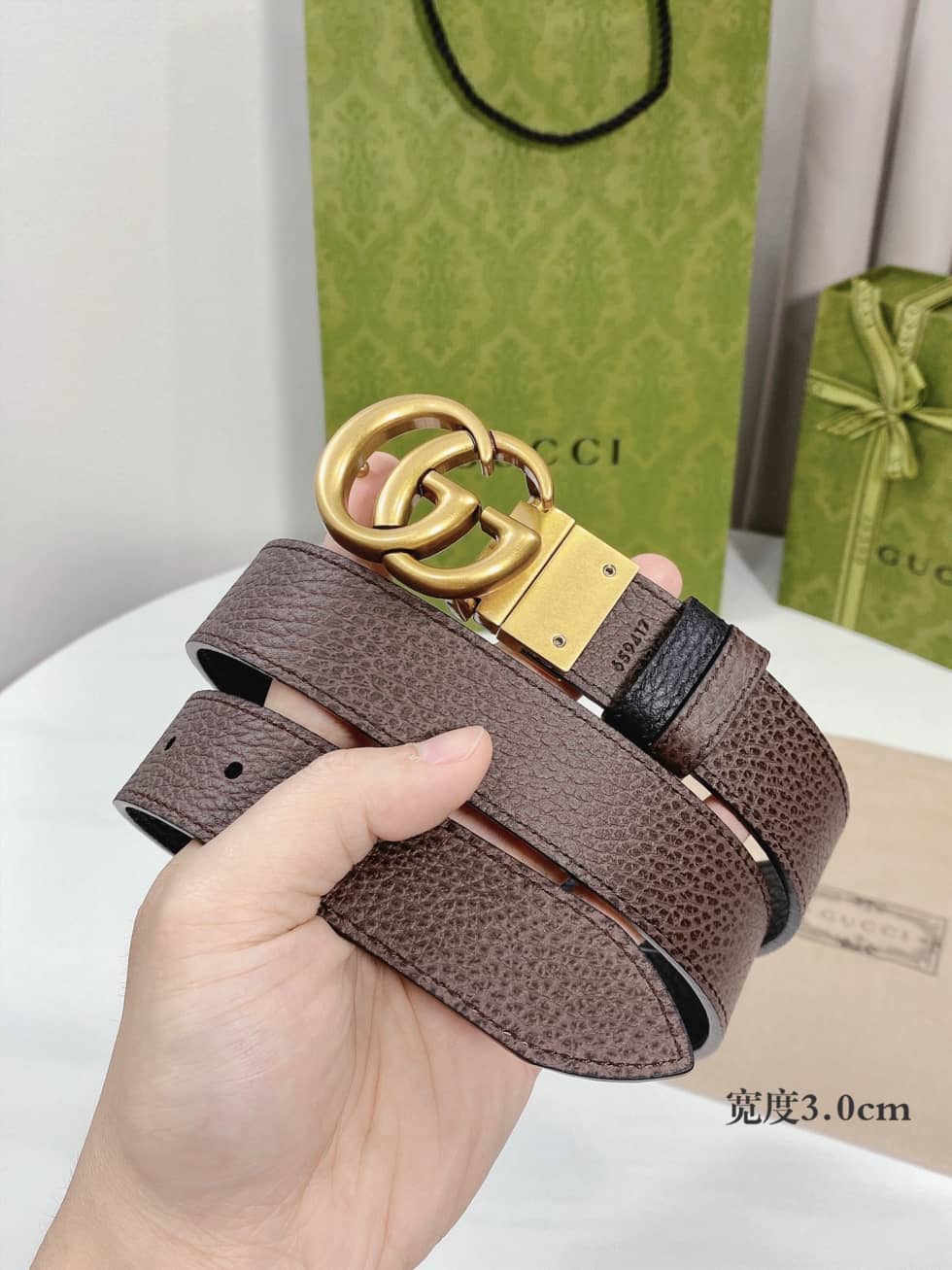 Fake Gvc*1 Logo Belt 30mm