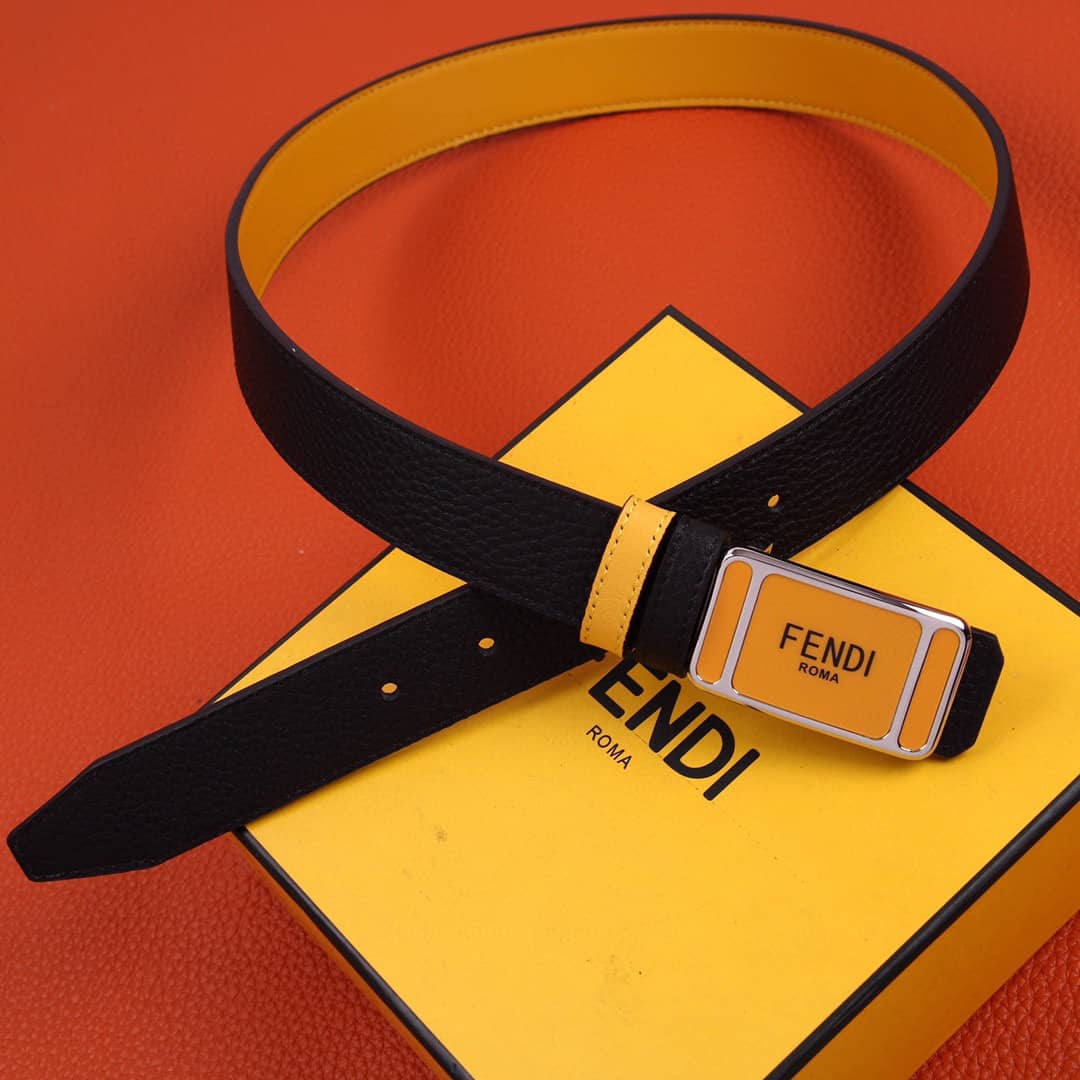 7 Star F**di Leather Belt 30mm