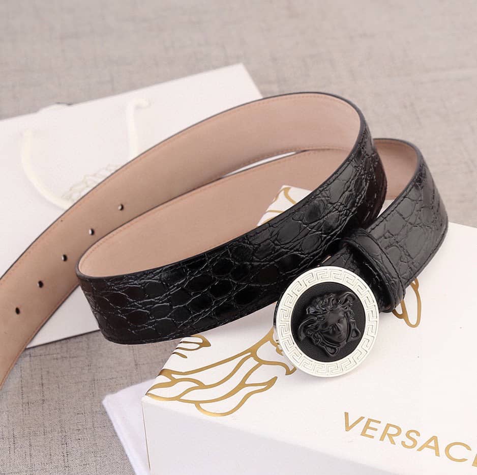 7 Star Versace Leather Belt 40mm