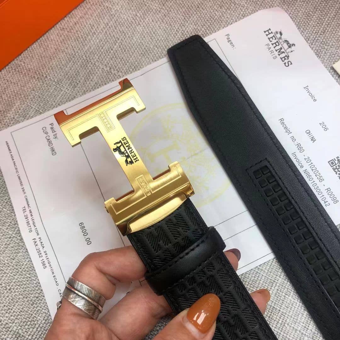 Fake H**me5 Logo Belt 34mm