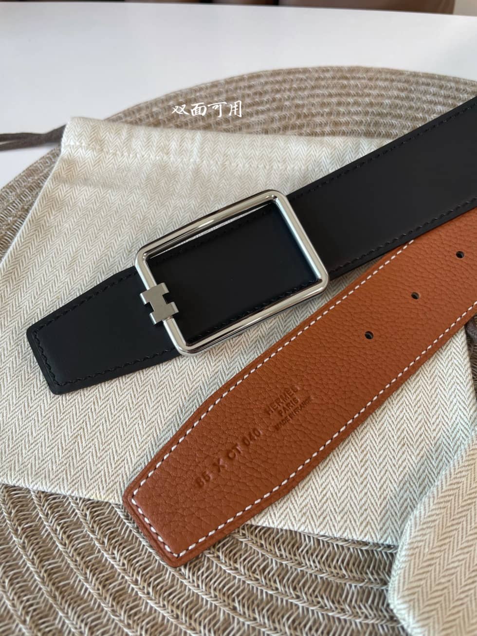 Knockoff H**me5 Logo Belt 38mm