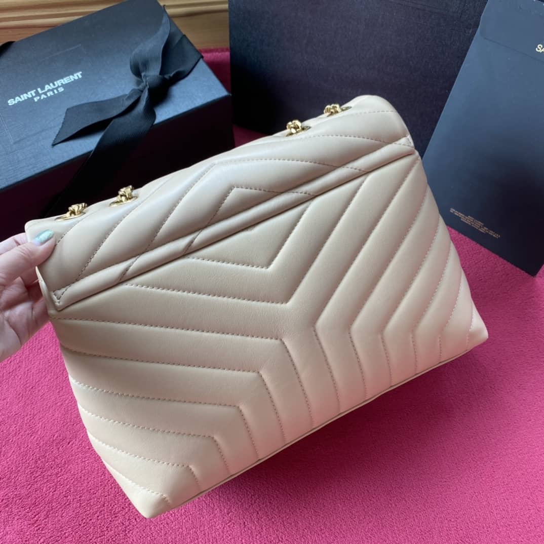 Y51 Loulou Medium Quilted “Y” Leather Replica Bag
