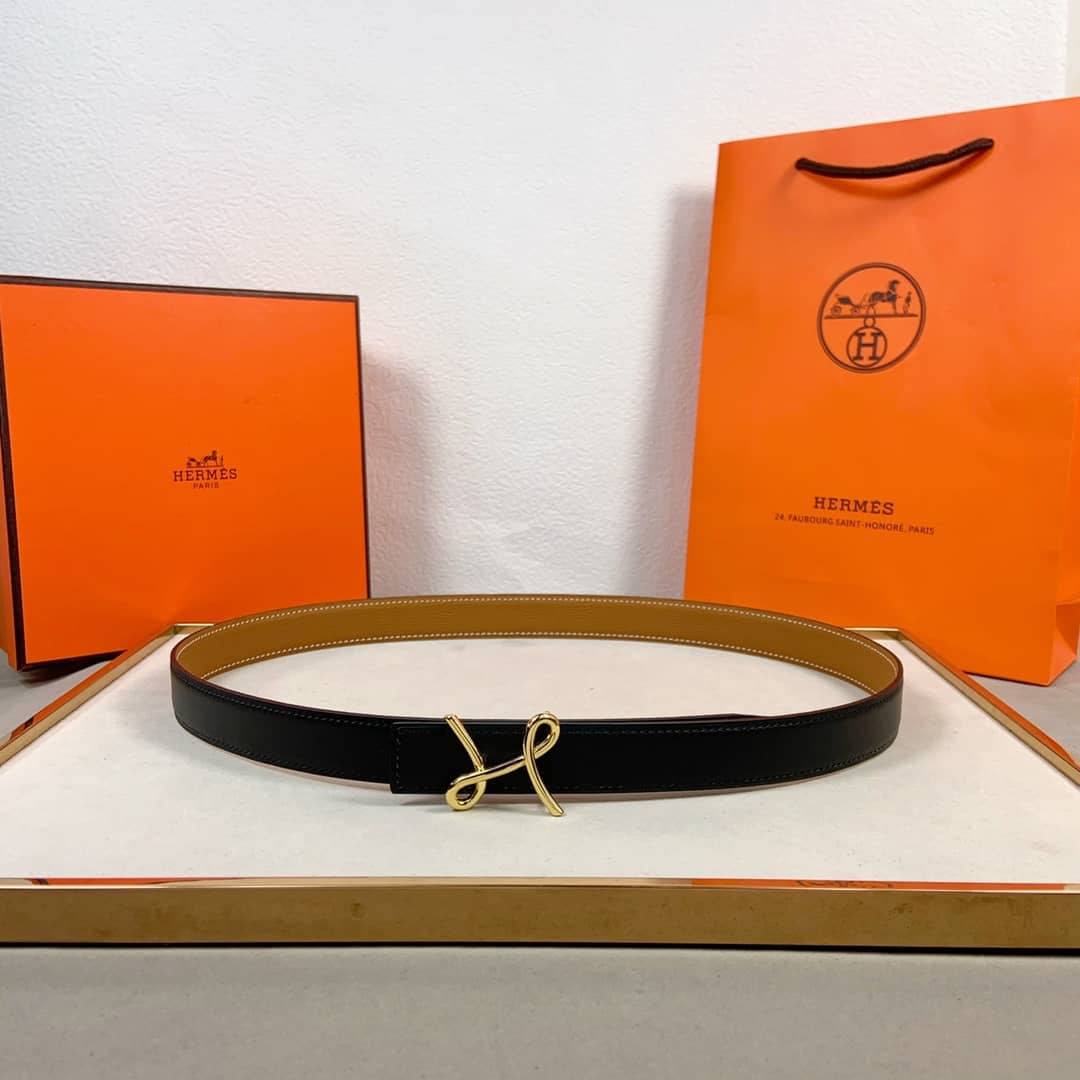 Wholesale H**me5 Logo Belt 24mm For Lady