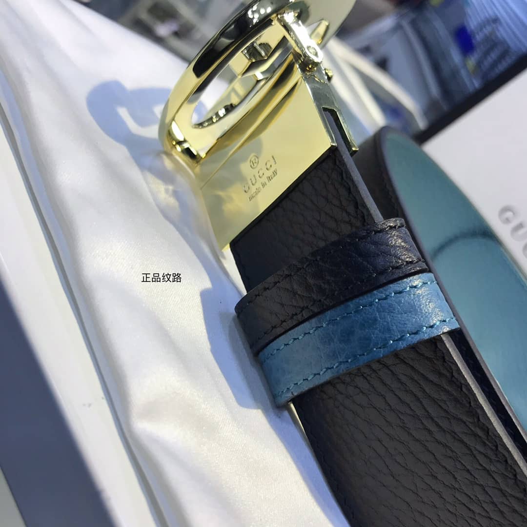7 Star Gvc*1 Leather Belt 37mm