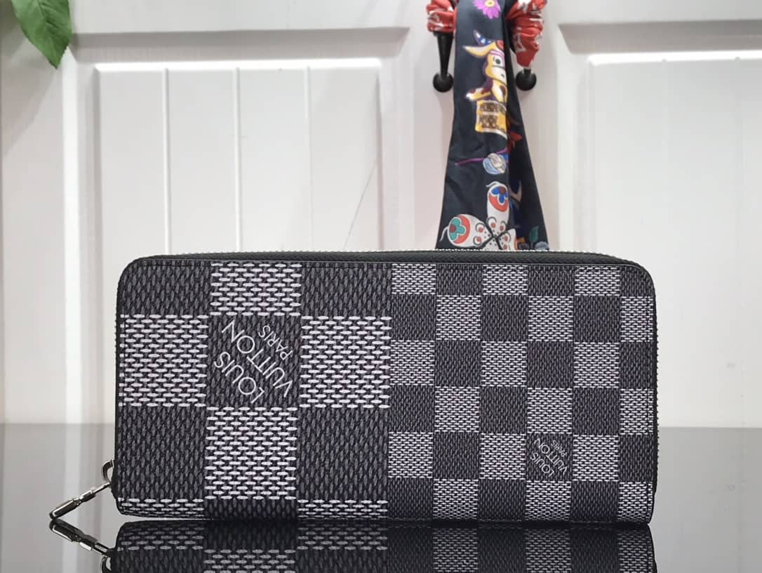 L0vis Vvtt0n Wallet Replica Vertical Damier Infini Leather ZippyN60442