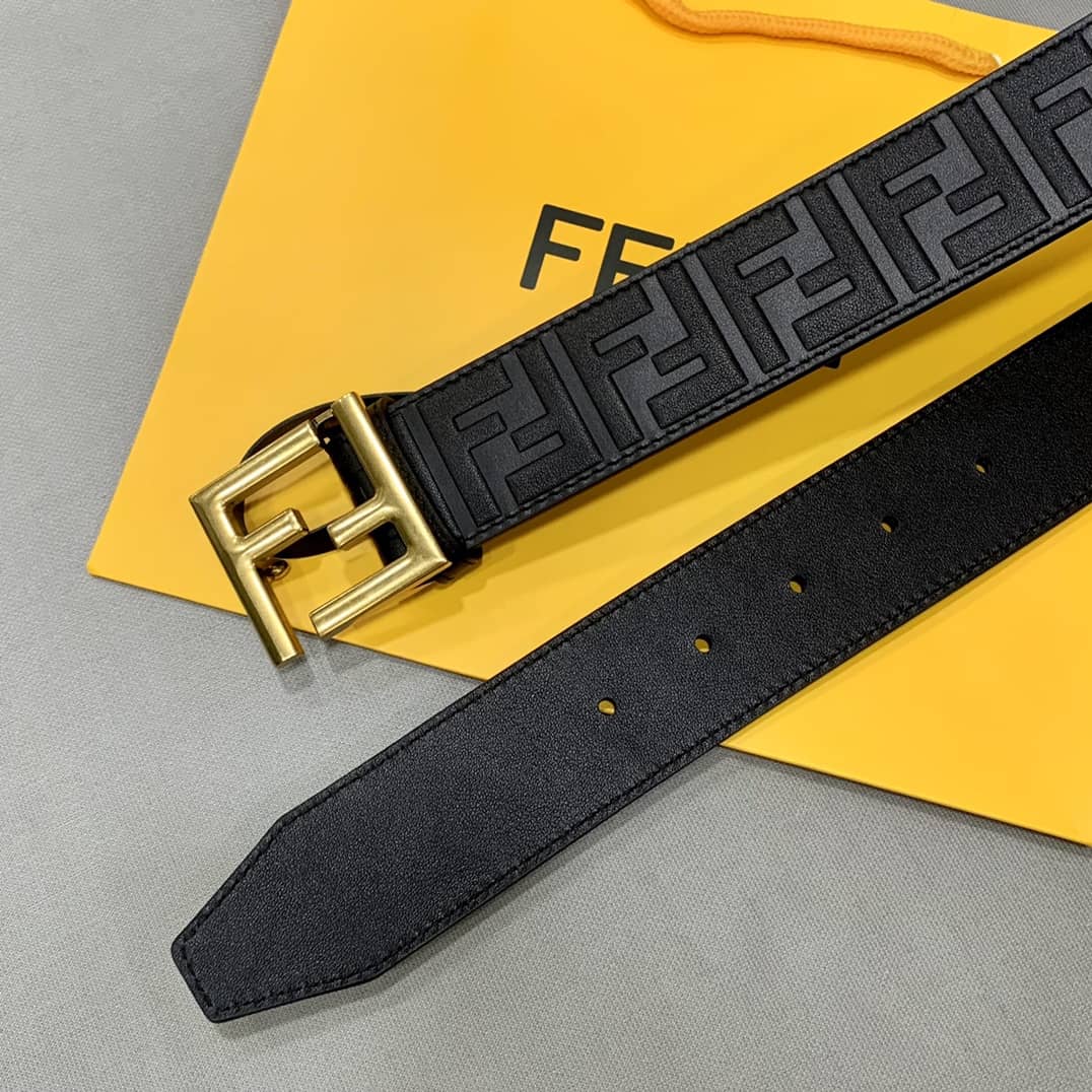7 Star F**di Leather Belt 38mm