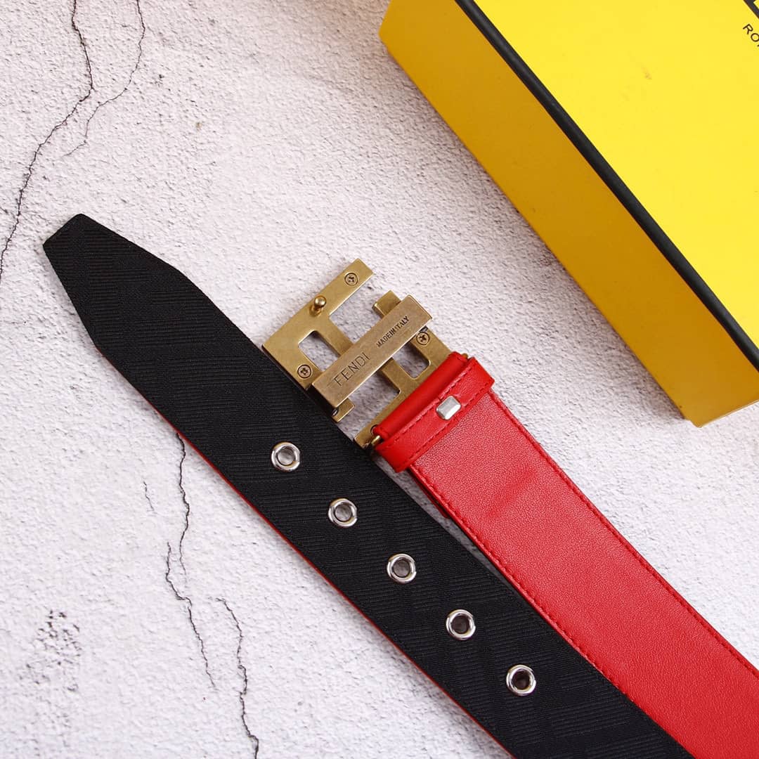 7 Star F**di Leather Belt 38mm