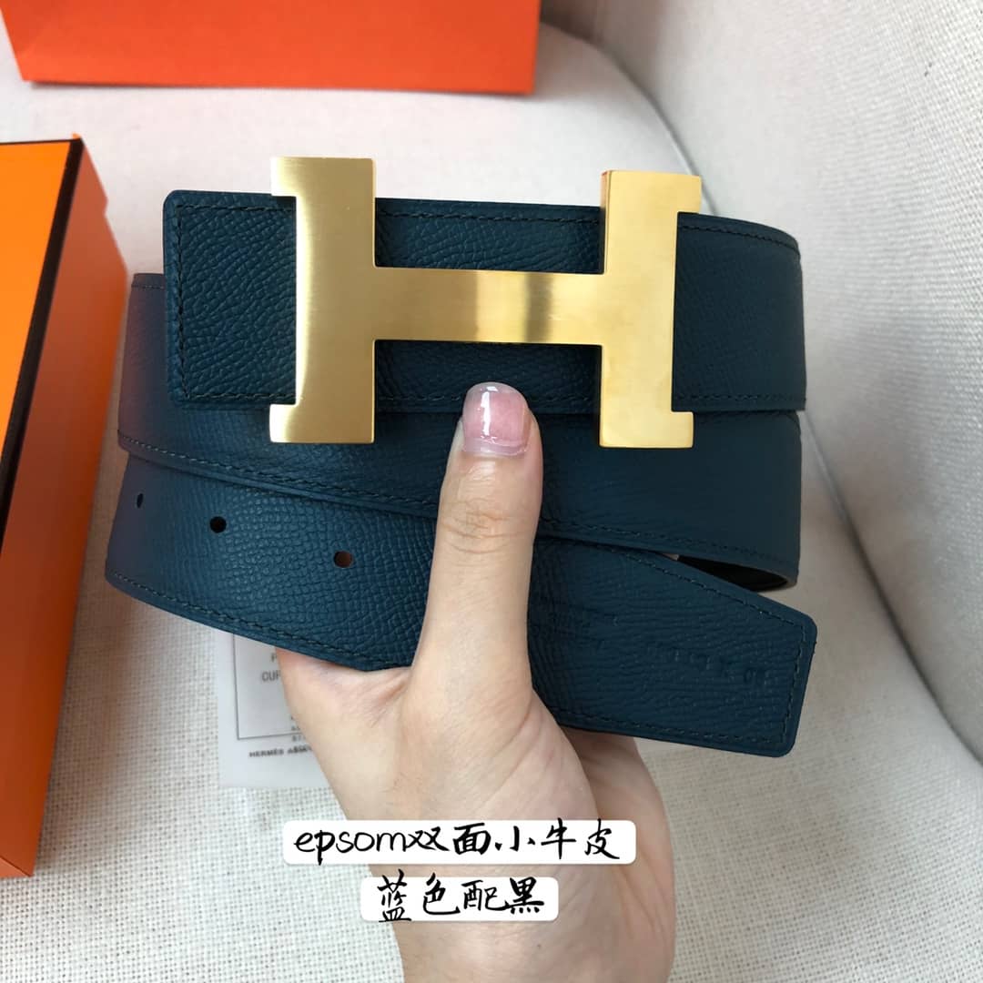 Knockoff H**me5 Logo Belt 38mm