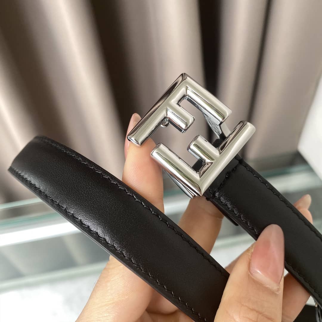 Knockoff F**di Logo Belt 20mm For Lady