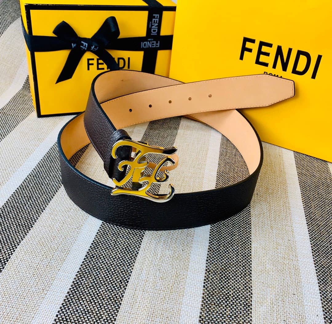 7 Star F**di Leather Belt 38mm