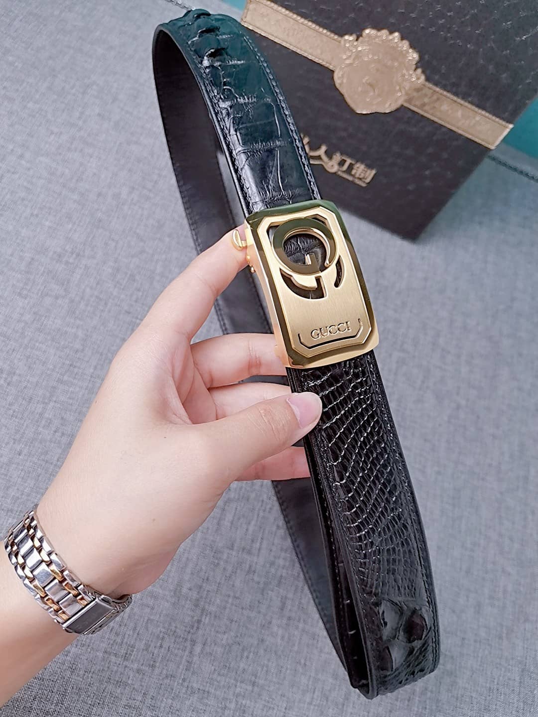 Knockoff Gvc*1 Logo Belt 34mm