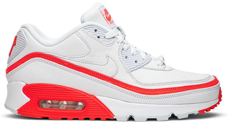 Undefeated x Air Max 90  White Solar Red  CJ7197-103