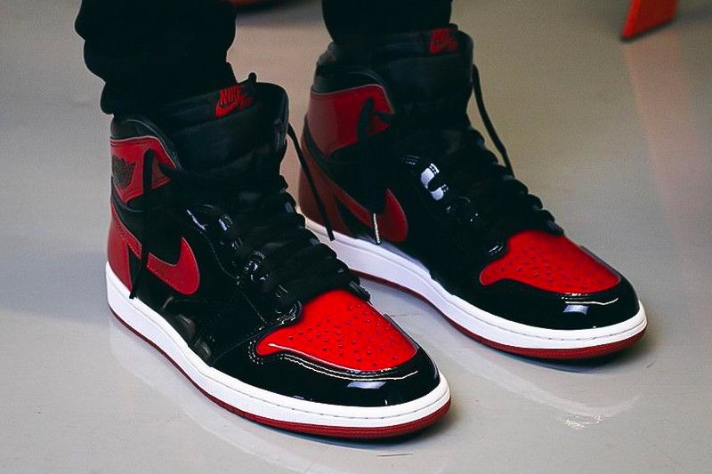 Air Jordan 1 Retro High OG Patent  Bred  555088-063