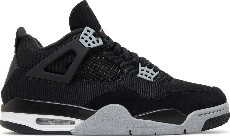 Replicas Air Jordan 4 Retro  Black Canvas  DH7138-006 Reps