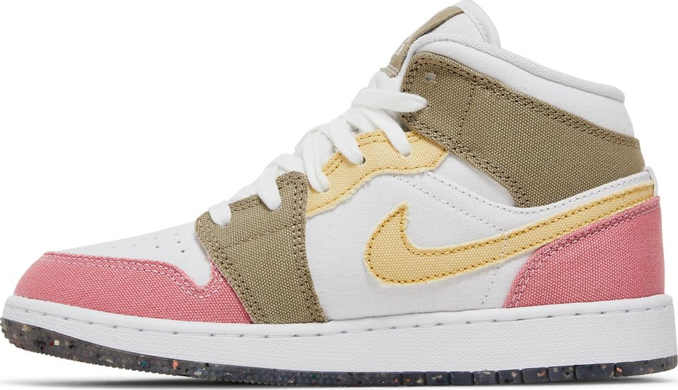 Air Jordan 1 Mid SE GS  Pastel Grind  DJ0338-100