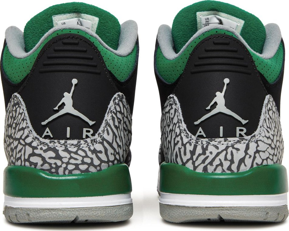 Air Jordan 3 Retro GS  Pine Green  398614-030