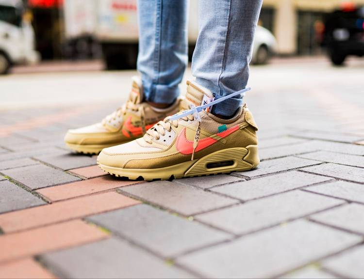 Off-White x Air Max 90  Desert Ore  AA7293-200