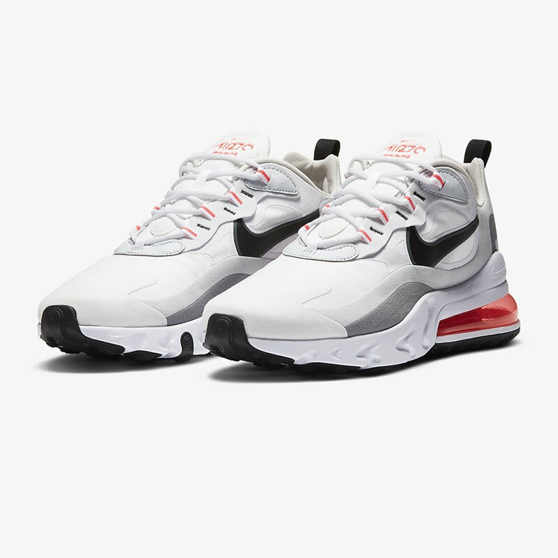 Air Max 270 React  White Crimson Black  CT1280-100