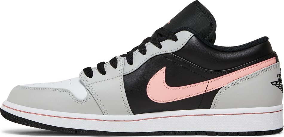 Air Jordan 1 Low  Black Grey Fog Bleached Coral  553558-062