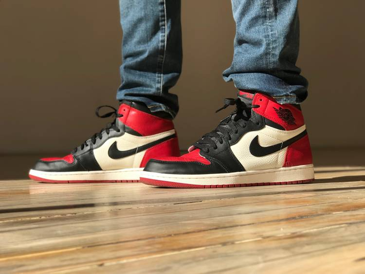 Air Jordan 1 Retro High OG BG  Bred Toe  575441-610