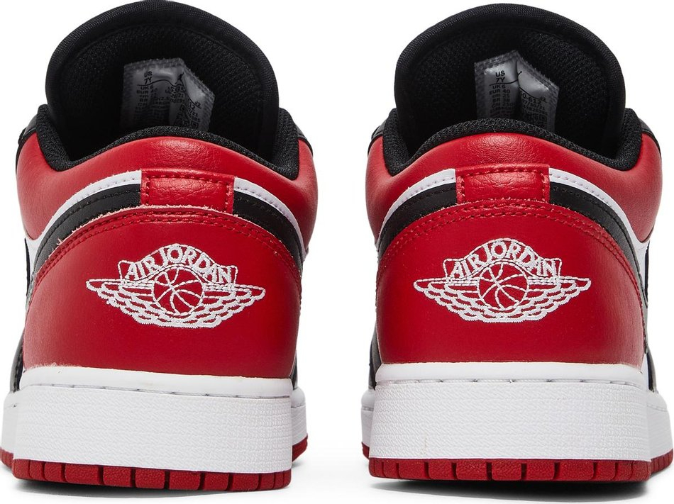Air Jordan 1 Low GS  Bred Toe  553560-612