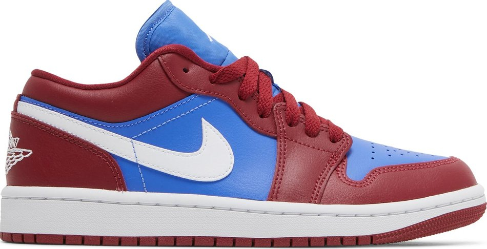 Wmns Air Jordan 1 Low  Deep Red Blue  DC0774-604