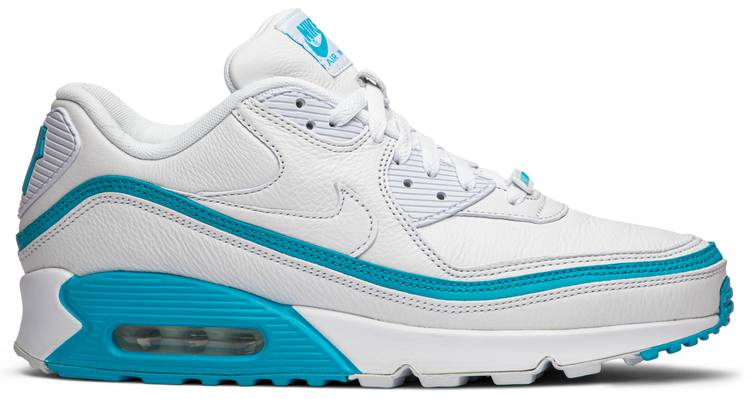 Undefeated x Air Max 90  White Blue Fury  CJ7197-102