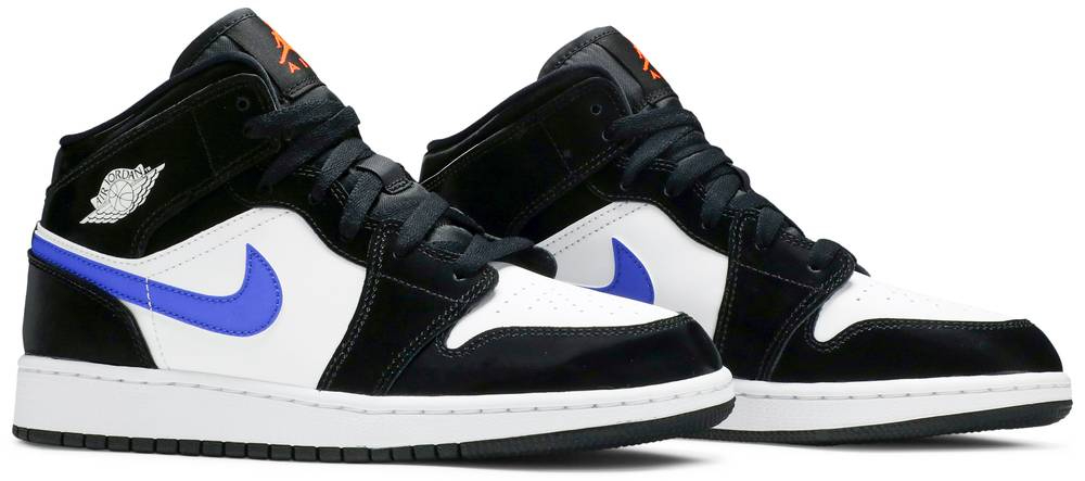 Air Jordan 1 Mid GS  Black Racer Blue  554725-084