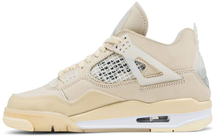Off-White x Wmns Air Jordan 4 SP  Sail  CV9388-100 Reps