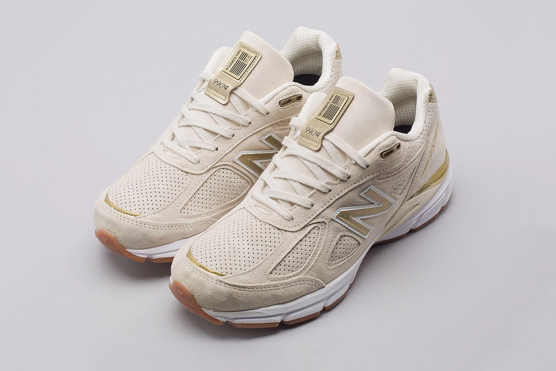 990v4 Made In USA  Off White Gold  M990AG4