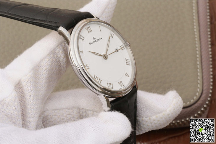 Replica Blancpain Villeret 6651-1127-55B 1:1 Best Edition ZF Factory White Dial