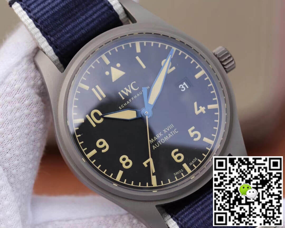 Replica IWC Pilot IW327006 1:1 Best Edition M+ Factory Blue Strap