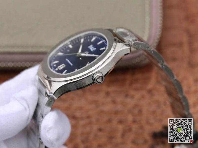 Replica Piaget Polo  S G0A41002 MKS Factory 1:1 Best Edition Blue Textured Dial On Stainless Steel Bracelet Swiss ETA 1110