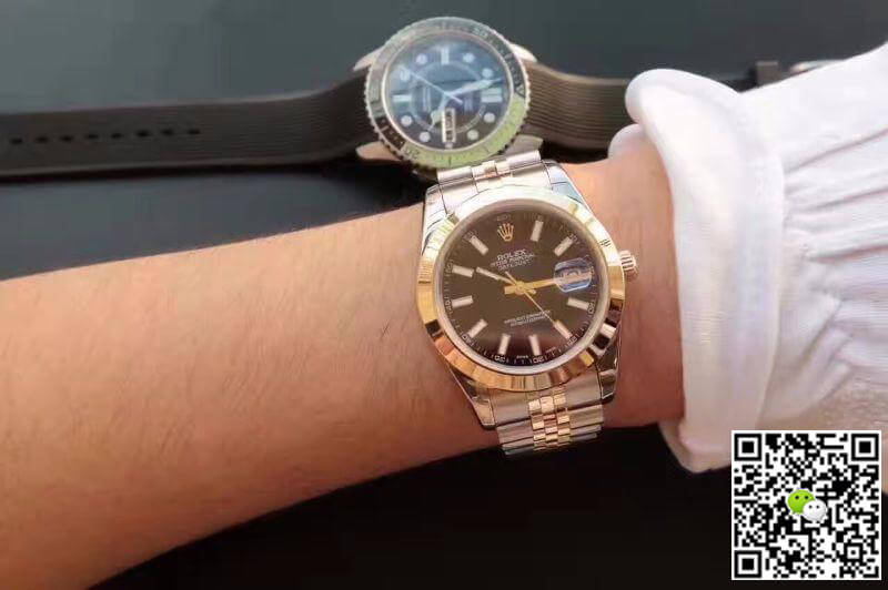 R01ex Dupe Datejust 41mm 126303 Black Dial 1:1 Best Edition Swiss ETA3255 Gold Wrapped
