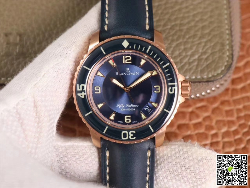 Replica Blancpain Fifty Fathoms 5015-3603C-63B 1:1 Best Edition ZF Factory Blue Dial Swiss ETA1315
