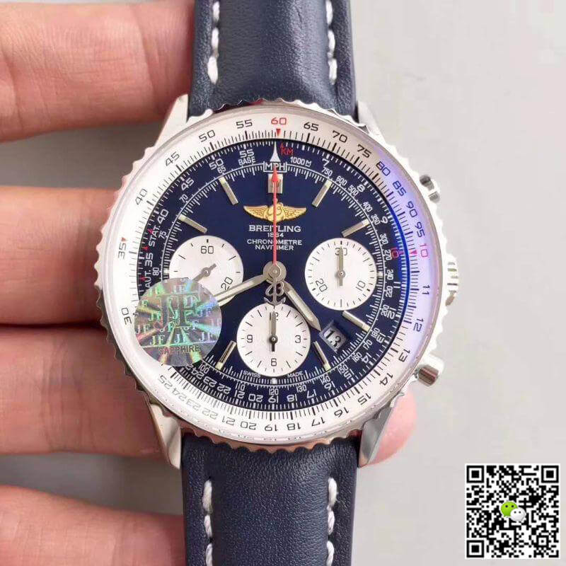Replica Breitling Navitimer 01 AB012012/BB01/437X/A20BA.1 JF Factory 1:1 Best Edition Swiss ETA7750 Blue Dial