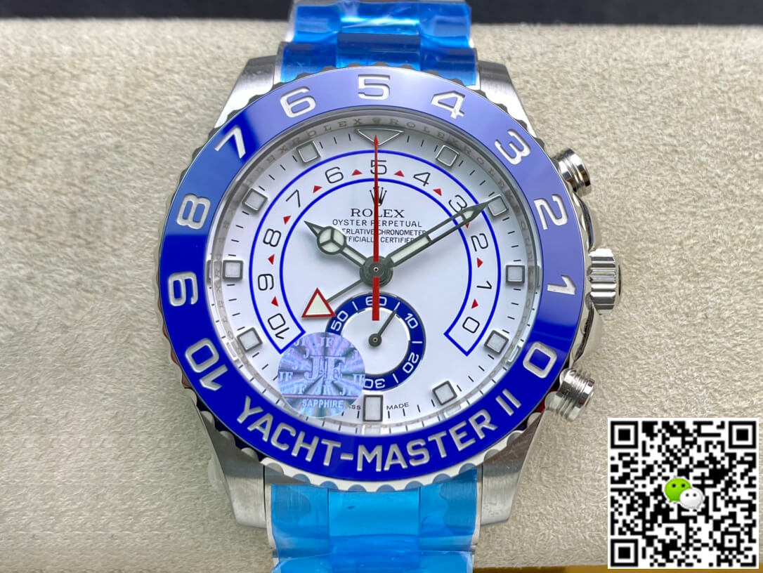 Replica R01ex Yacht-Master M116680-0002 1:1 Best Edition JF Factory White Dial