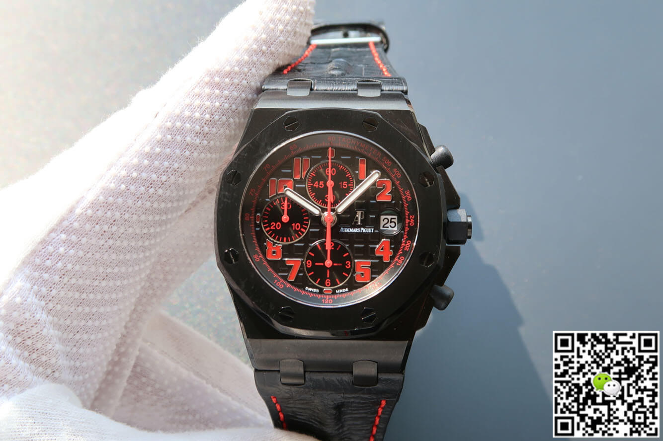 Replica Audemars P1g*et Royal Oak Offshore 26186SN.OO.D101CR.01 1:1 Best Edition JF Factory Black Dial