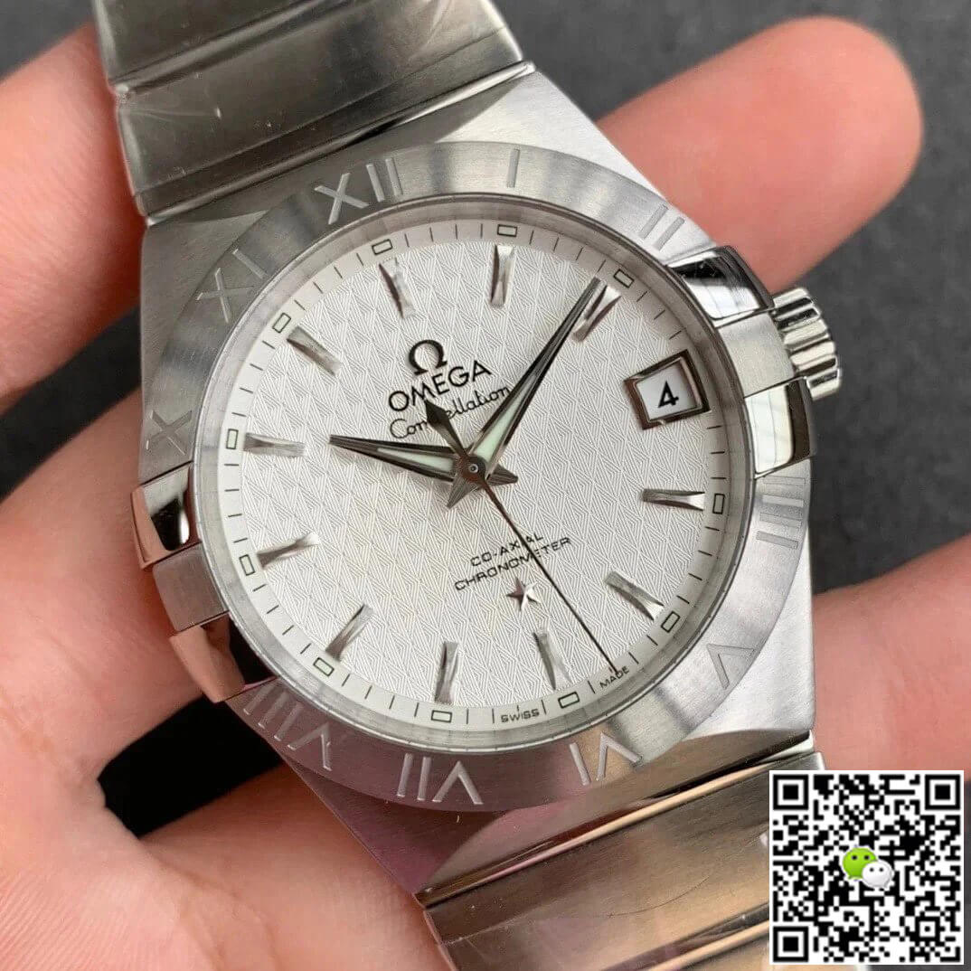 Replica 0me*ga Constellation 123.10.38.21.02.004 1:1 Best Edition VS Factory Silvery White Dial