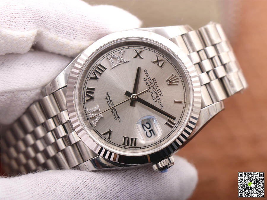 Replica R01ex Datejust M126234-0029 1:1 Best Edition EW Factory Silver Dial
