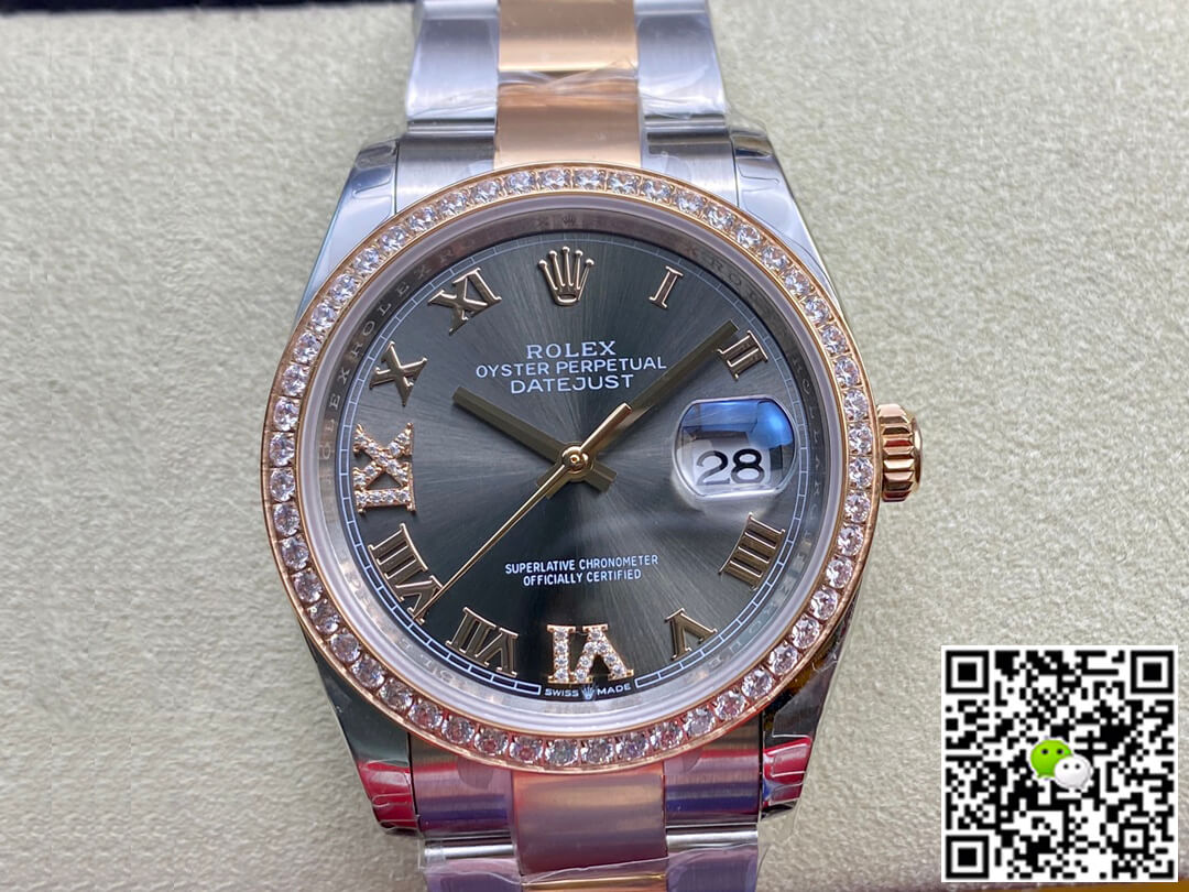 Replica R01ex Datejust M126281RBR-0012 1:1 Best Edition EW Factory Dark Grey Dial
