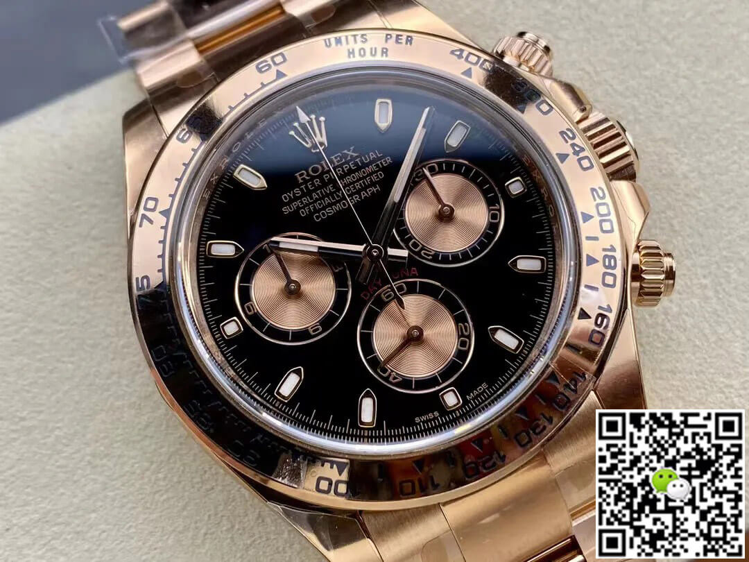 Replica R01ex Cosmograph Daytona M116505-0008 1:1 Best Edition Clean Factory Rose Gold