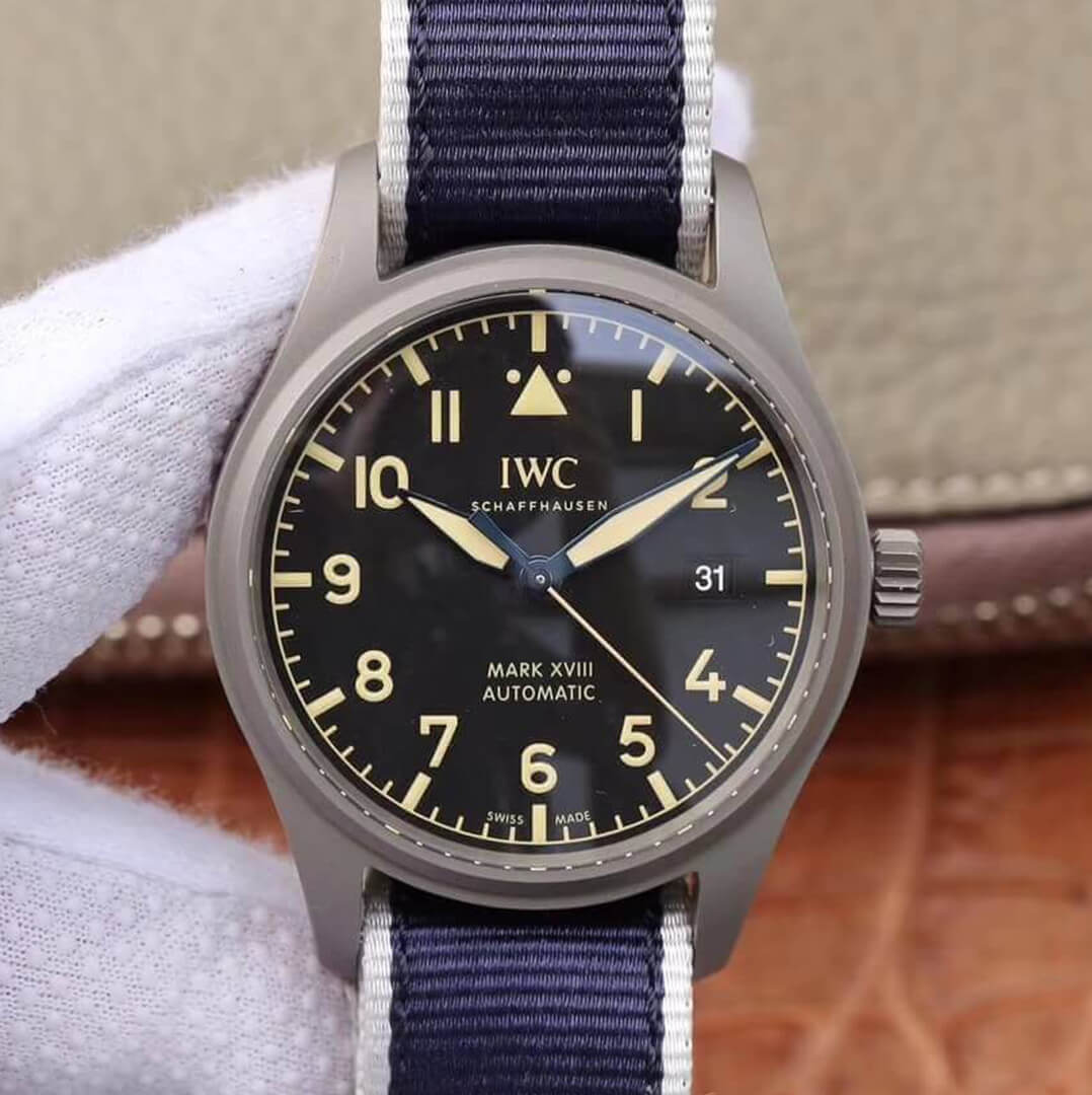 Replica IWC Pilot IW327006 1:1 Best Edition M+ Factory Blue Strap