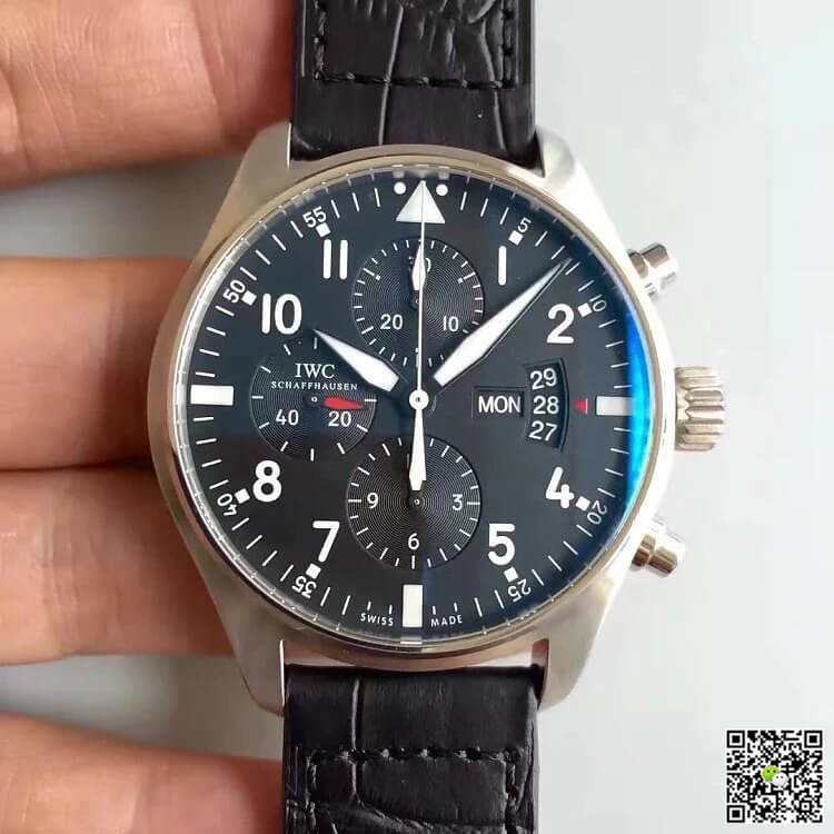 Replica IWC Pilot IW37777 1:1 Best Edition ZF Factory Black Dial