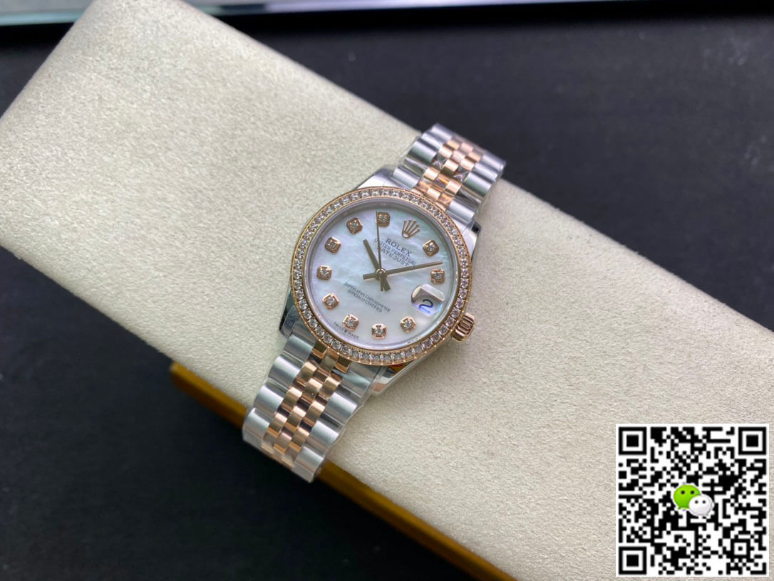Replica R01ex Datejust M278381RBR-0026 31MM 1:1 Best Edition EW Factory D1am0nd Bezel