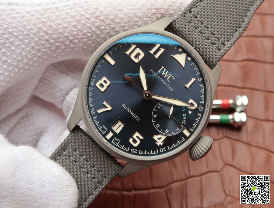 Replica IWC Pilot IW500909 1:1 Best Edition MKS Factory Titanium Ceramic Limited Edition Blue Dial