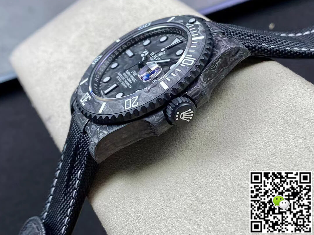 R01ex Submariner Replica 1:1 Best Edition VS Factory DIW Carbon Fiber Dial