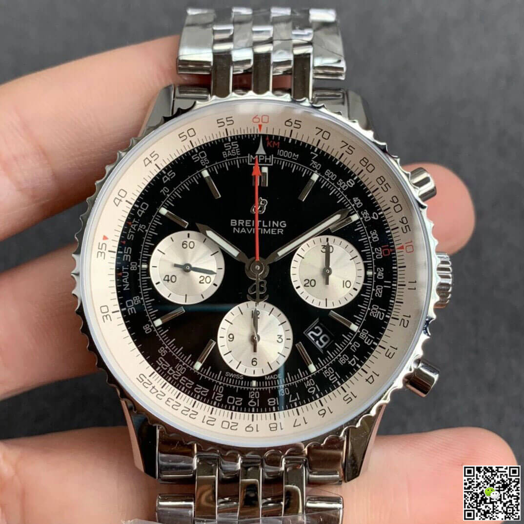 Replica Breitling Navitimer 1 B01 AB0121211B1A1 1:1 Best Edition GF Factory Stainless Steel