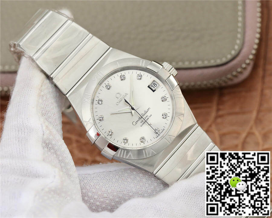 Replica 0me*ga Constellation 123.10.38.21.52.001 1:1 Best Edition VS Factory D1am0nd-set Dial